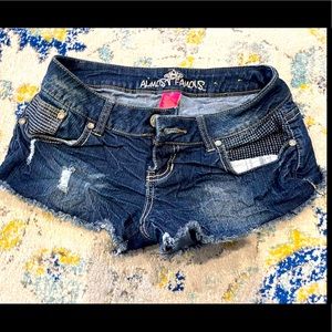 BRAND: Almost famous, very cute, very short shorts